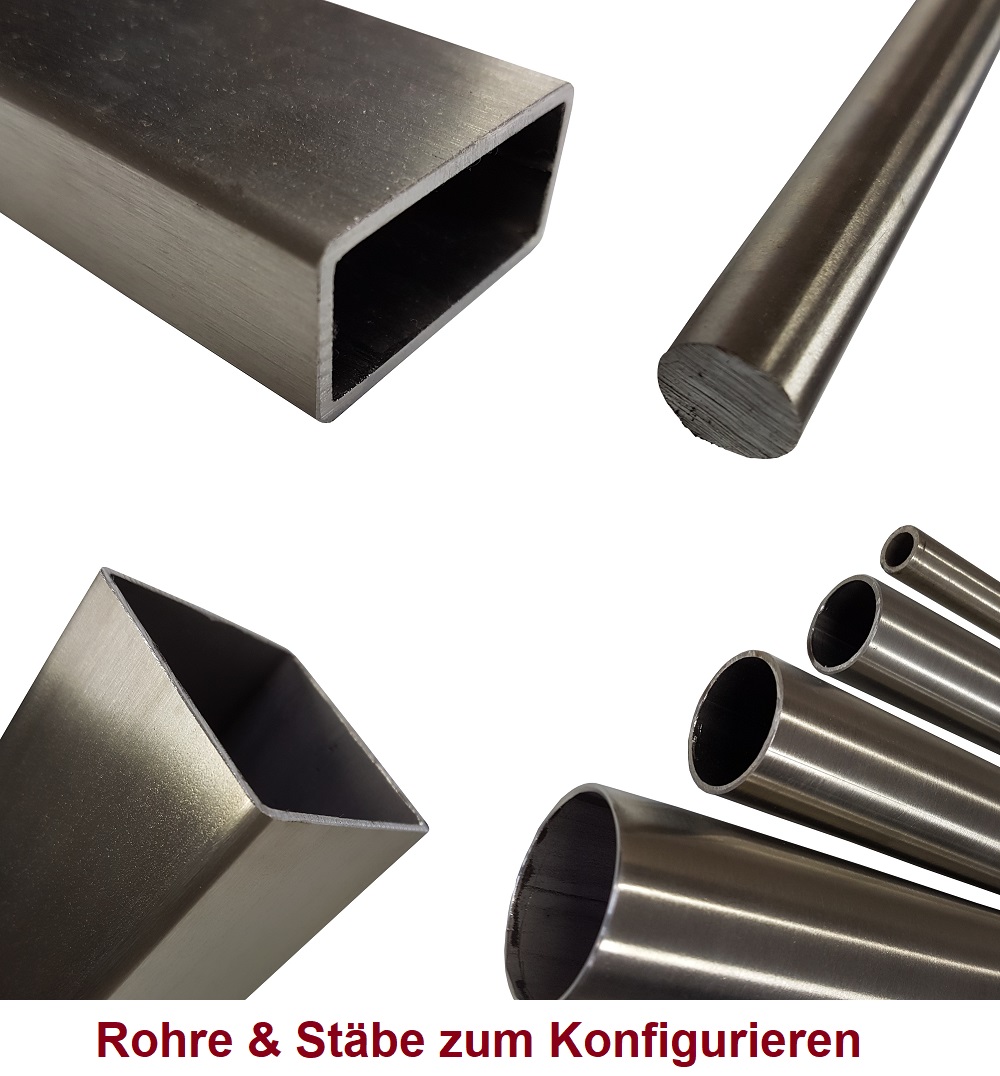 Rohre & Stäbe aus Edelstahl und Aluminium Rohre & Stäbe aus Edelstahl und Aluminium
